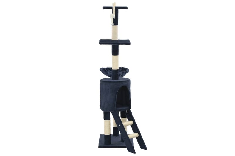 Kradsetræ Til Katte Med Sisal-Kradsestolper 138 Cm Mørkeblå - Blå - Sport & fritid - Til dyrene - Kat - Kattemøbler