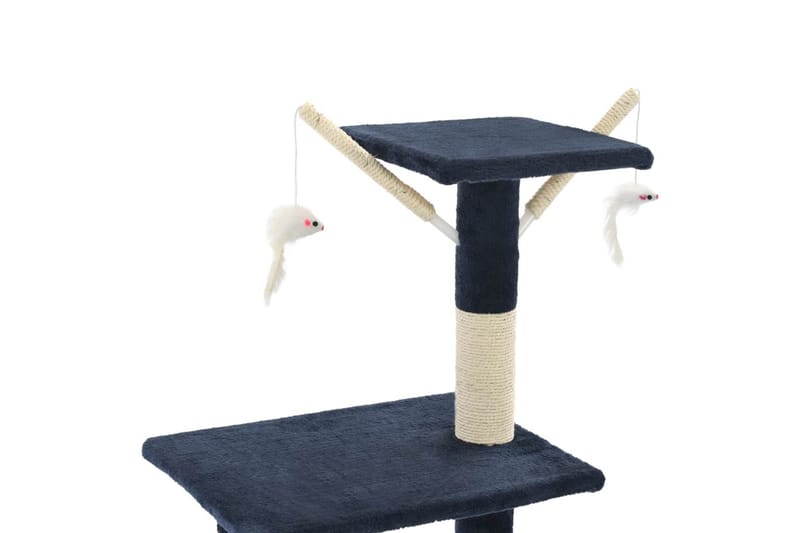 Kradsetræ Til Katte Med Sisal-Kradsestolper 138 Cm Mørkeblå - Blå - Sport & fritid - Til dyrene - Kat - Kattemøbler