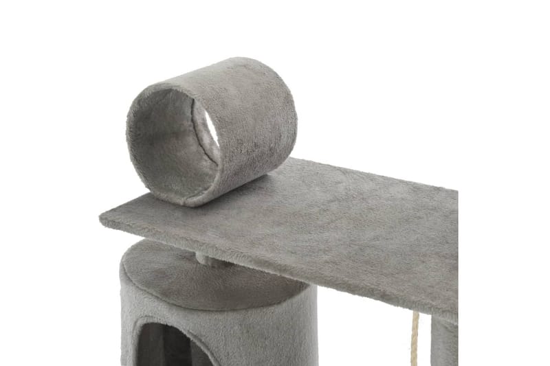 Kradsetræ Til Katte Med Sisal-Kradsestolper 140 Cm Grå - Grå - Sport & fritid - Til dyrene - Kat - Kattemøbler