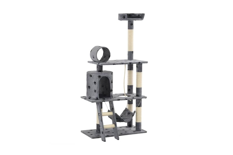 Kradsetræ Til Katte Med Sisal-Kradsestolper 140 Cm - Grå - Sport & fritid - Til dyrene - Kat - Kattemøbler