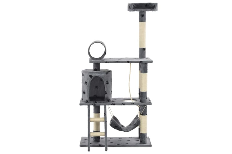 Kradsetræ Til Katte Med Sisal-Kradsestolper 140 Cm - Grå - Sport & fritid - Til dyrene - Kat - Kattemøbler
