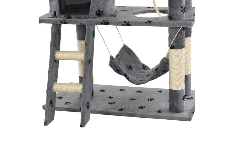 Kradsetræ Til Katte Med Sisal-Kradsestolper 140 Cm - Grå - Sport & fritid - Til dyrene - Kat - Kattemøbler
