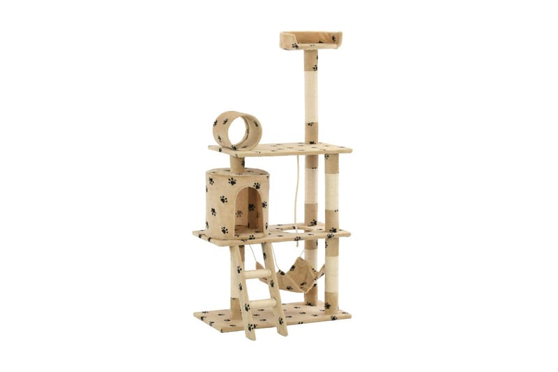 Kradsetræ Til Katte Med Sisal-Kradsestolper 140Cm Beige - Beige - Sport & fritid - Til dyrene - Kat - Kattemøbler