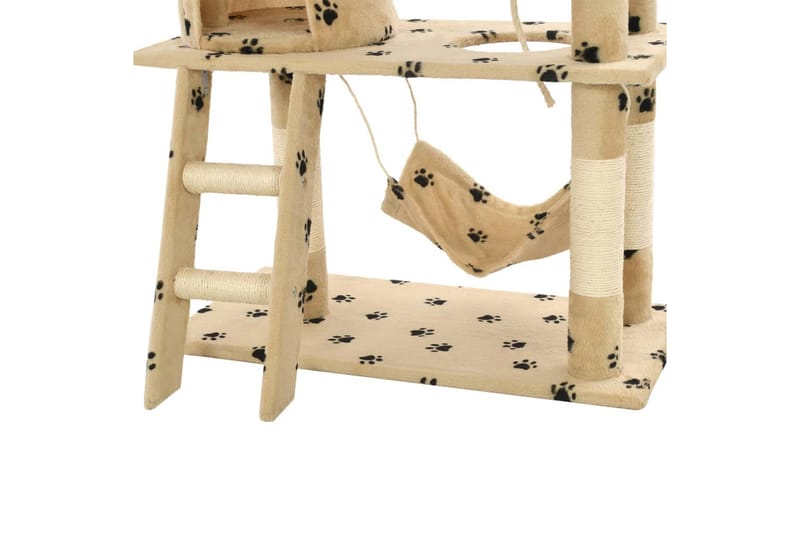 Kradsetræ Til Katte Med Sisal-Kradsestolper 140Cm Beige - Beige - Sport & fritid - Til dyrene - Kat - Kattemøbler