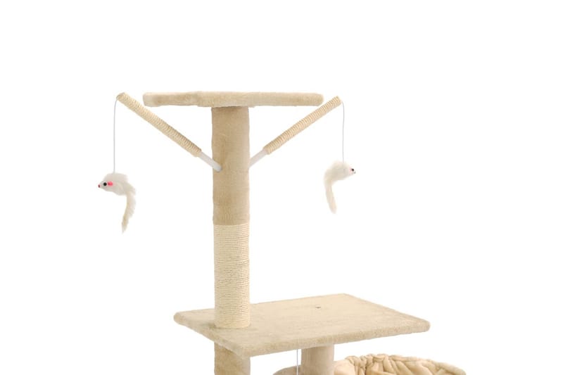 Kradsetræ Til Katte Med Sisal-Kradsestolper 230-250 Cm Beige - Beige - Sport & fritid - Til dyrene - Kat - Kattemøbler