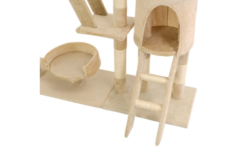 Kradsetræ Til Katte Med Sisal-Kradsestolper 230-250 Cm Beige - Beige - Sport & fritid - Til dyrene - Kat - Kattemøbler