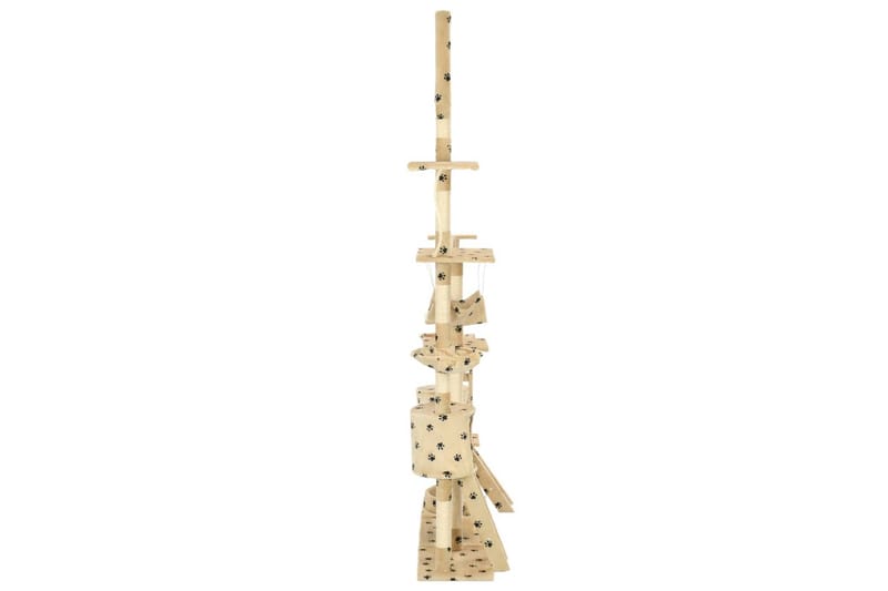 Kradsetræ Til Katte Med Sisal-Kradsestolper 230-250Cm - Beige - Sport & fritid - Til dyrene - Kat - Kattemøbler