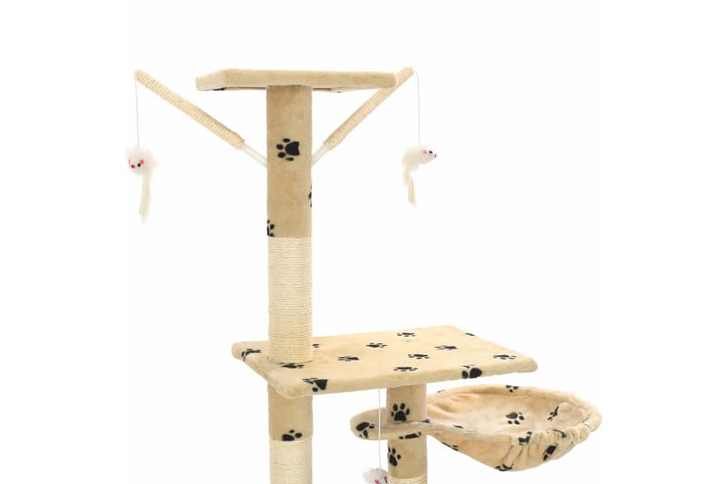 Kradsetræ Til Katte Med Sisal-Kradsestolper 230-250Cm - Beige - Sport & fritid - Til dyrene - Kat - Kattemøbler