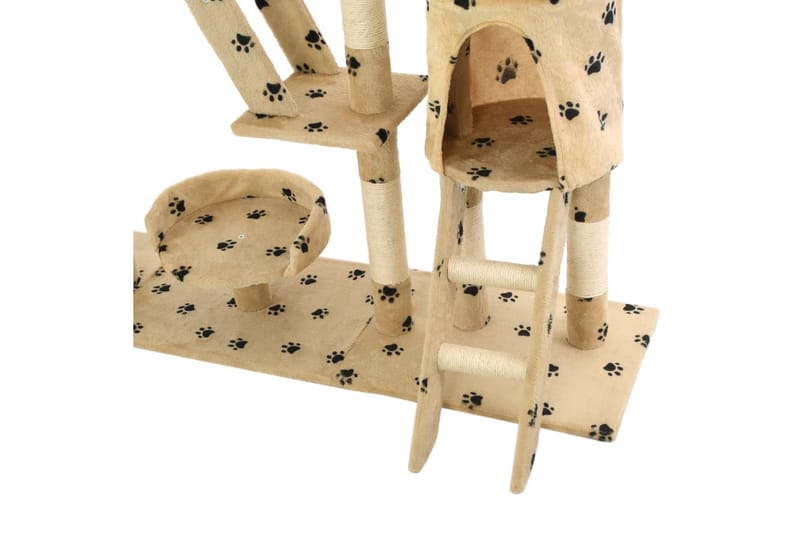 Kradsetræ Til Katte Med Sisal-Kradsestolper 230-250Cm - Beige - Sport & fritid - Til dyrene - Kat - Kattemøbler