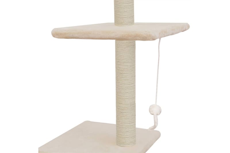 Kradsetræ Til Katte Med Sisal-Kradsestolper 260 Cm Beige - Beige - Kattemøbler