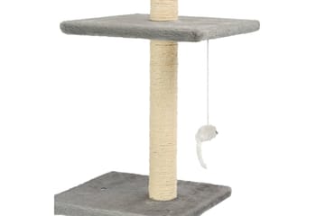 Kradsetræ Til Katte Med Sisal-Kradsestolper 260 Cm Grå - Grå - Sport & fritid - Til dyrene - Kat - Kattemøbler