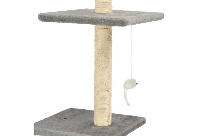 Kradsetræ Til Katte Med Sisal-Kradsestolper 260 Cm Grå - Grå - Sport & fritid - Til dyrene - Kat - Kattemøbler