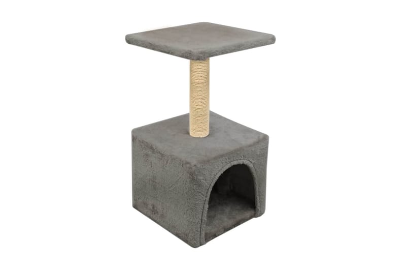 Kradsetræ Til Katte Med Sisal-Kradsestolper 55 Cm Grå - Grå - Sport & fritid - Til dyrene - Kat - Kattemøbler