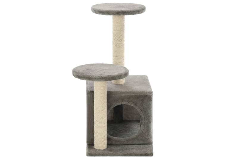 Kradsetræ Til Katte Med Sisal-Kradsestolper 60 Cm Grå - Grå - Sport & fritid - Til dyrene - Kat - Kattemøbler