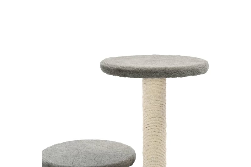 Kradsetræ Til Katte Med Sisal-Kradsestolper 60 Cm Grå - Grå - Sport & fritid - Til dyrene - Kat - Kattemøbler