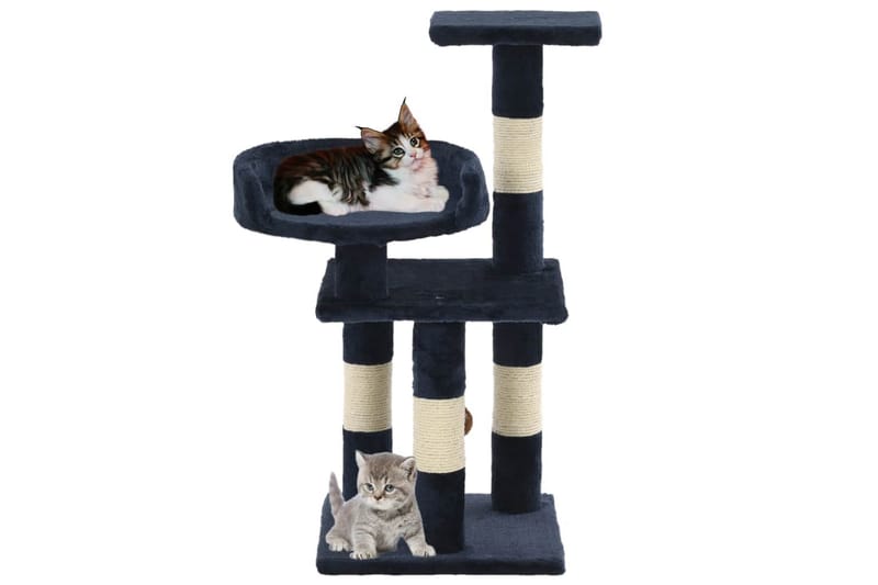 Kradsetræ Til Katte Med Sisal-Kradsestolper 65 Cm Blå - Blå - Kattemøbler