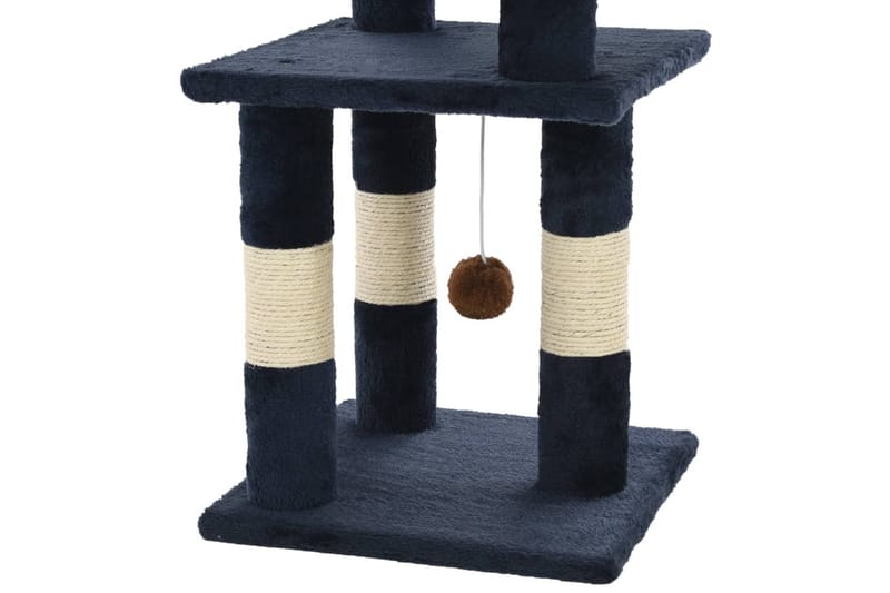 Kradsetræ Til Katte Med Sisal-Kradsestolper 65 Cm Blå - Blå - Kattemøbler