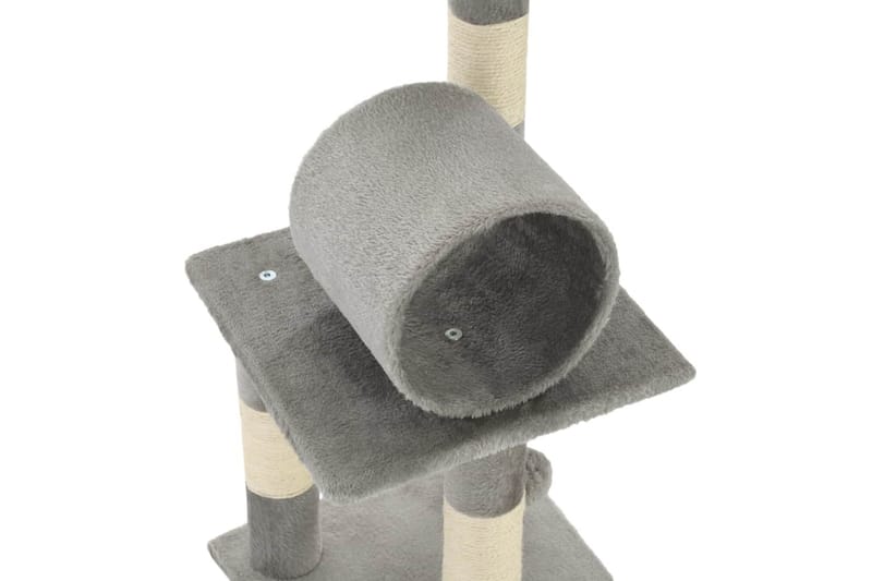 Kradsetræ Til Katte Med Sisal-Kradsestolper 65 Cm Grå - Grå - Sport & fritid - Til dyrene - Kat - Kattemøbler