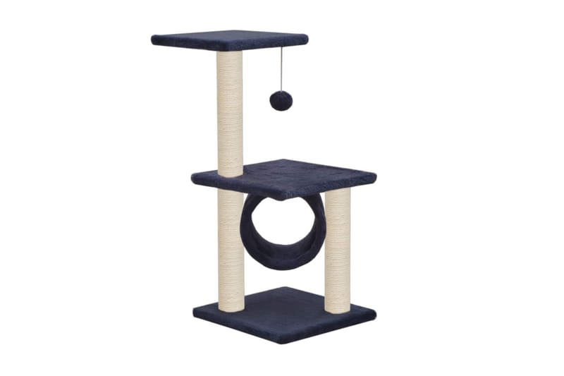 Kradsetræ Til Katte Med Sisal-Kradsestolper 65 Cm Mørkeblå - Blå - Sport & fritid - Til dyrene - Kat - Kattemøbler