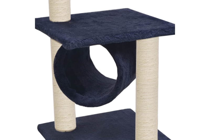 Kradsetræ Til Katte Med Sisal-Kradsestolper 65 Cm Mørkeblå - Blå - Kattemøbler