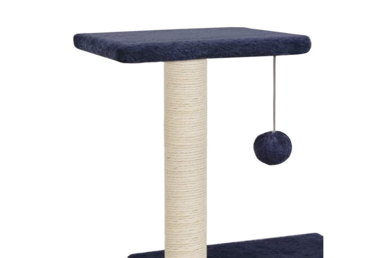 Kradsetræ Til Katte Med Sisal-Kradsestolper 65 Cm Mørkeblå - Blå - Kattemøbler