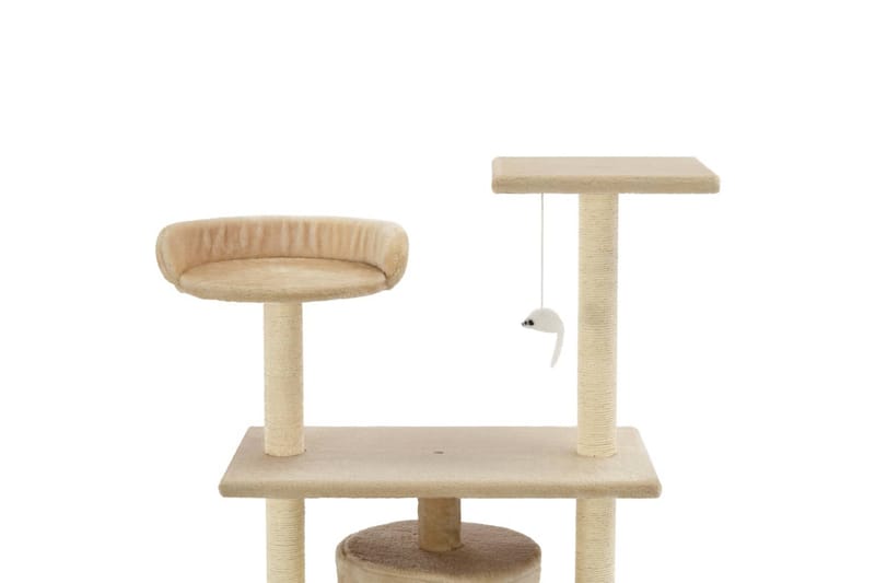 Kradsetræ Til Katte Med Sisal-Kradsestolper 95 Cm Beige - Beige - Sport & fritid - Til dyrene - Kat - Kattemøbler