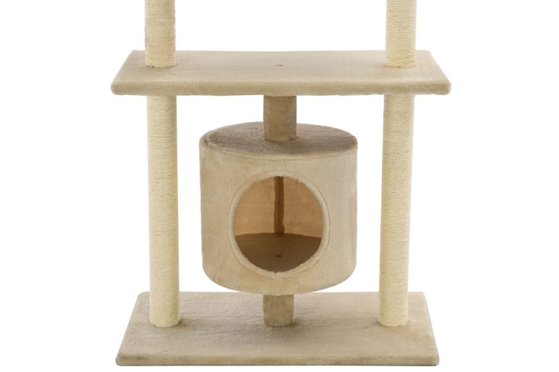 Kradsetræ Til Katte Med Sisal-Kradsestolper 95 Cm Beige - Beige - Kattemøbler
