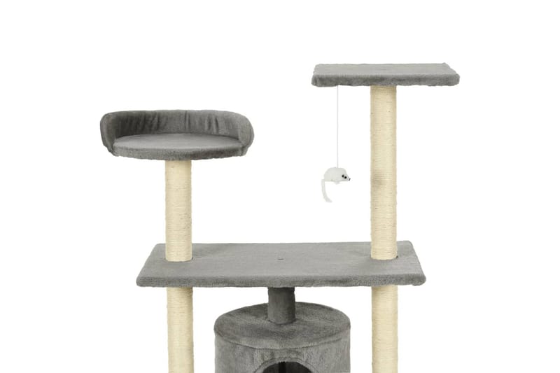 Kradsetræ Til Katte Med Sisal-Kradsestolper 95 Cm Grå - Grå - Sport & fritid - Til dyrene - Kat - Kattemøbler