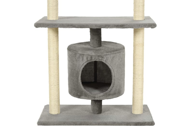 Kradsetræ Til Katte Med Sisal-Kradsestolper 95 Cm Grå - Grå - Sport & fritid - Til dyrene - Kat - Kattemøbler