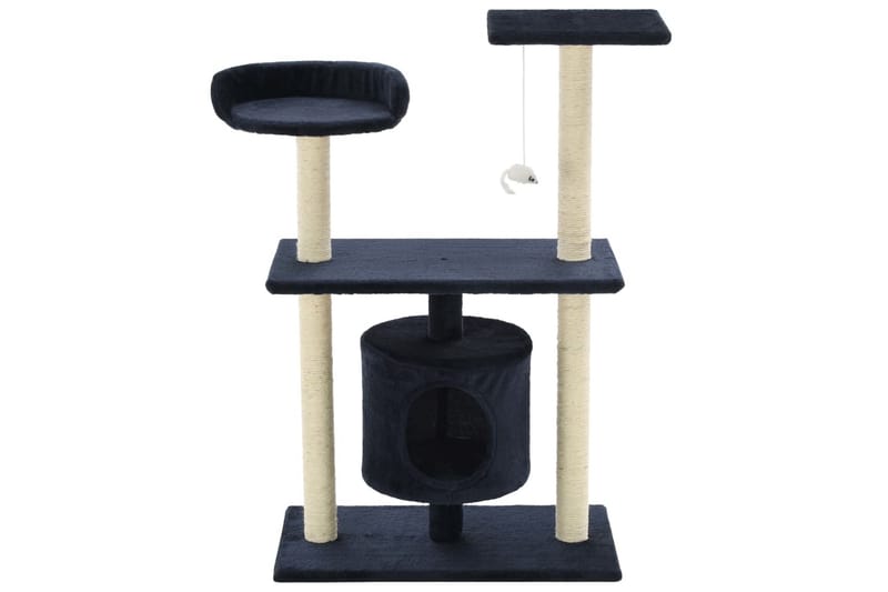 Kradsetræ Til Katte Med Sisal-Kradsestolper 95 Cm Mørkeblå - Blå - Sport & fritid - Til dyrene - Kat - Kattemøbler
