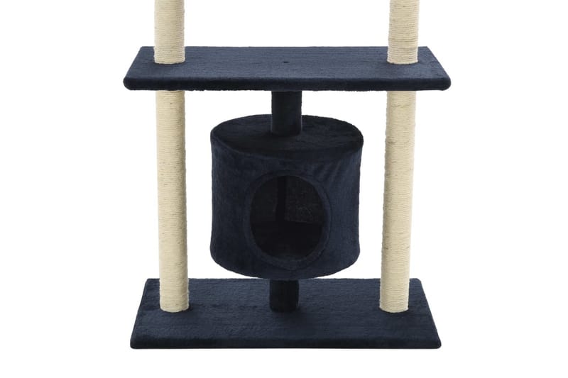 Kradsetræ Til Katte Med Sisal-Kradsestolper 95 Cm Mørkeblå - Blå - Kattemøbler
