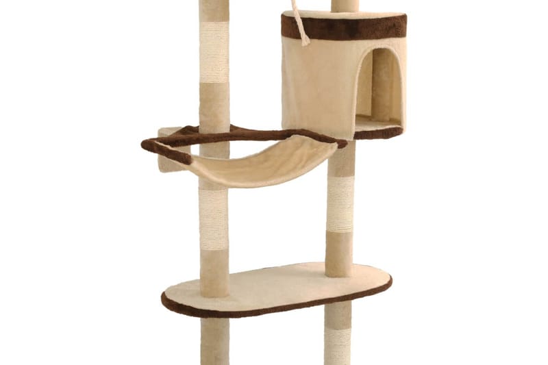 Kradsetræ Til Katte Med Sisal-Kradsestolper Vægmonteret - Flerfarvet - Kattemøbler