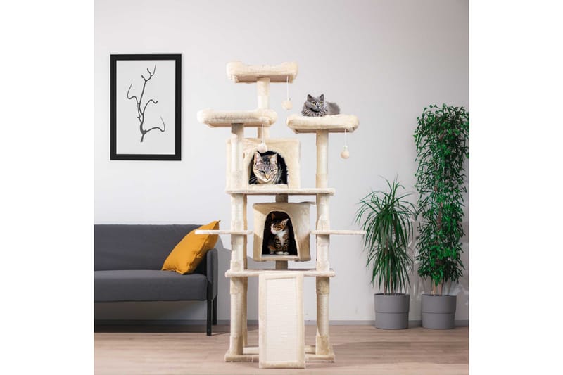 Trekker Tower Kradsetræ 170 cm - Lyserød - Sport & fritid - Til dyrene - Kat - Kattemøbler