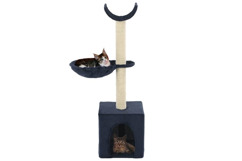Kradsetræ Til Katte Med Sisal-Kradsestolper 105 Cm Blå - Blå - Kattemøbler