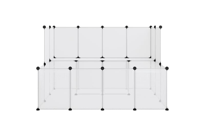 beBasic lille dyrebur 143x107x93 cm PP og stål transparent - gennemsigtig - Kaninbur & kaninhus