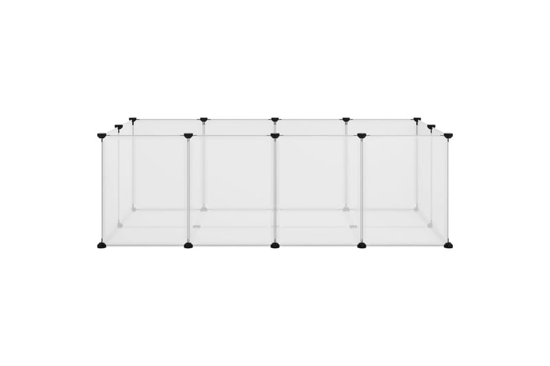 beBasic lille dyrebur 144x74x46,5 cm PP og stål transparent - gennemsigtig - Sport & fritid - Til dyrene - Smådyr - Bure smådyr - Kaninbur & kaninhus