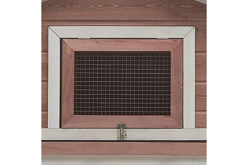 Kaninbur 303x60x86 cm Massivt Fyrre- Og Grantræ Mokkafarvet - Brun - Sport & fritid - Til dyrene - Smådyr - Bure smådyr - Kaninbur & kaninhus