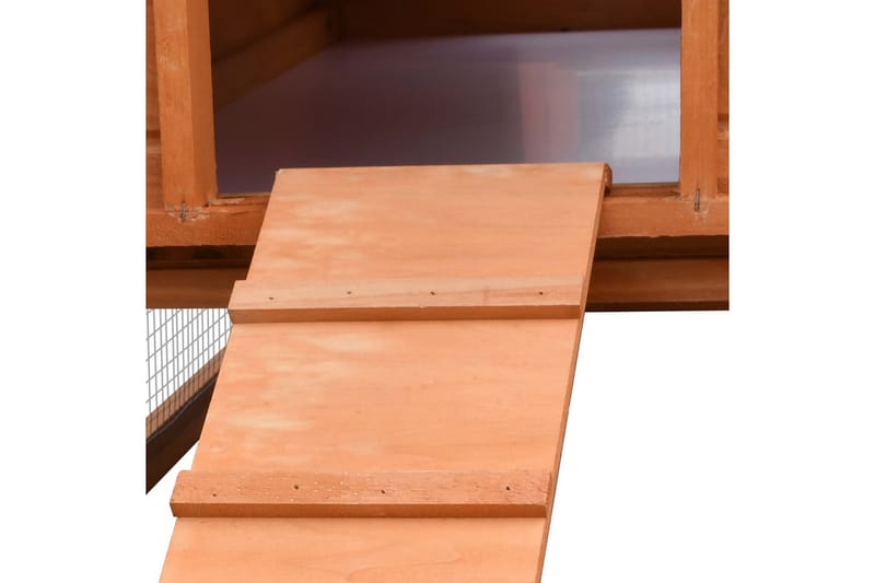 Kaninbur Massivt Fyrre- Og Grantræ 303 X 60 X 86 Cm - Brun - Sport & fritid - Til dyrene - Smådyr - Bure smådyr - Kaninbur & kaninhus
