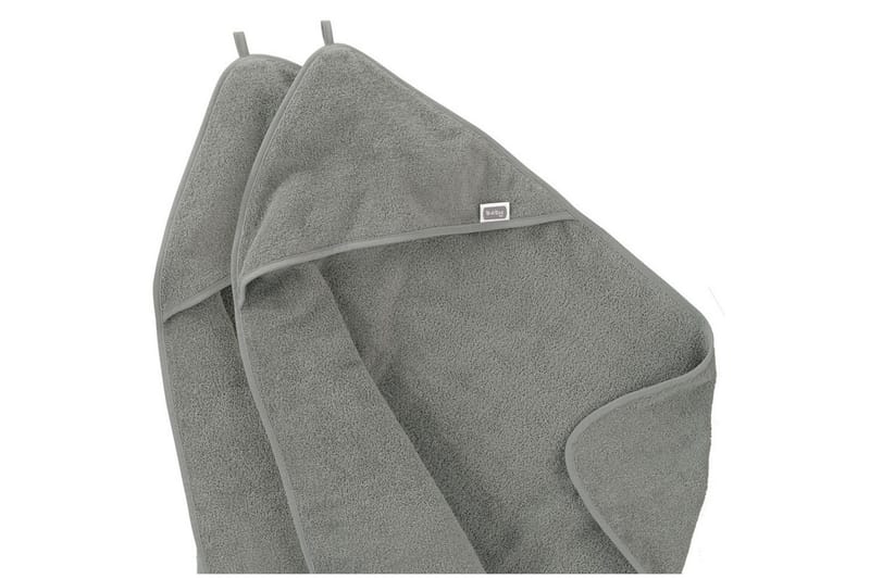 Babycape Basic 75 x 75 cm 2-Pack Grå - Tekstiler - Børnetekstiler
