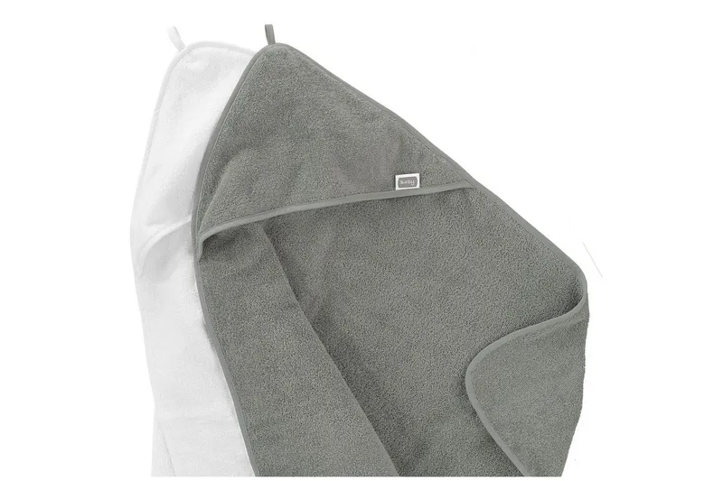 Babycape Basis 75 x 75 cm 2-pak Grå - Tekstiler - Børnetekstiler