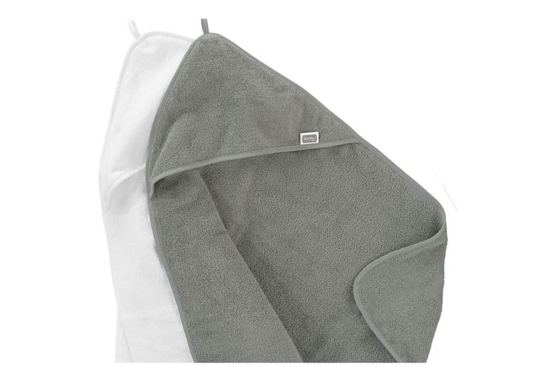 Babycape Basis 75 x 75 cm 2-pak Grå - Tekstiler - Børnetekstiler