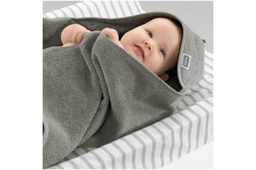 Babycape Basis 75 x 75 cm 2-pak Grå - Tekstiler - Børnetekstiler