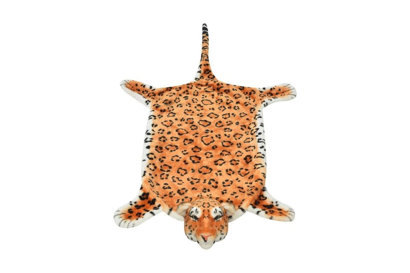 Leopardtæppe I Plys 139 Cm Brun - Brun - Børnetæpper