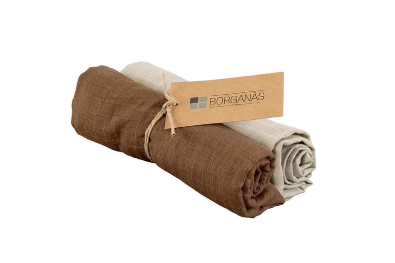 Muslinwrap 2-pak - Sand/Tobak (70 x 70 cm) - Tekstiler - Børnetekstiler