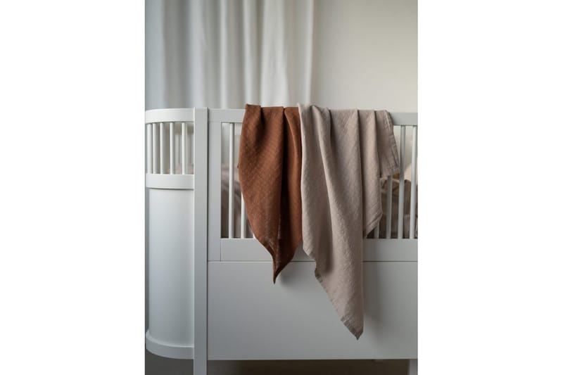Muslinwrap 2-pak - Sand/Tobak (70 x 70 cm) - Tekstiler - Børnetekstiler