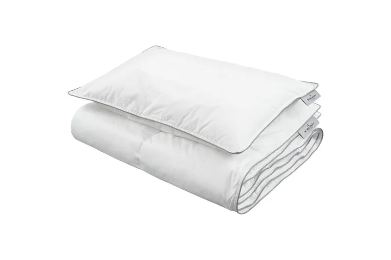 Børnedyne med pude Tremmeseng Lyxfiber 100x130 cm, Hvid