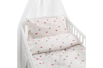 Sengesæt til Tremmeseng 2-Del Hjärttrud