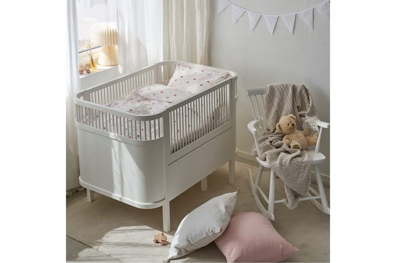 Sengesæt til Tremmeseng 2-Del Hjärttrud - beige - Tekstiler - Sengetøj - Dyne