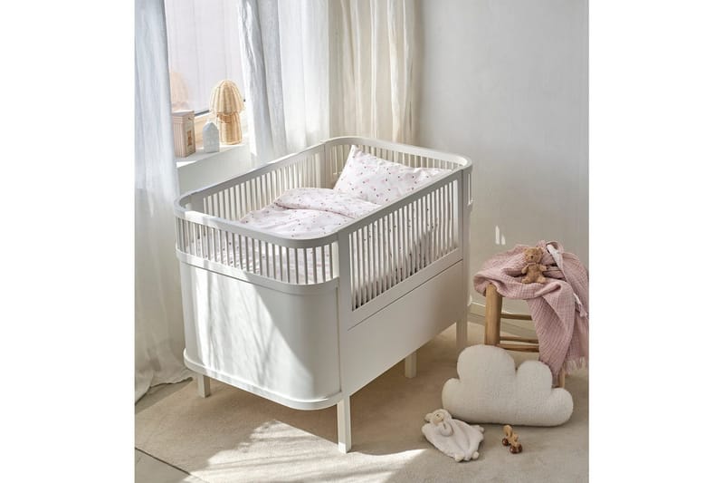 Sengesæt til Tremmeseng 2-Del Pæron Rosa - Lyserød - Tekstiler - Sengetøj - Dyne