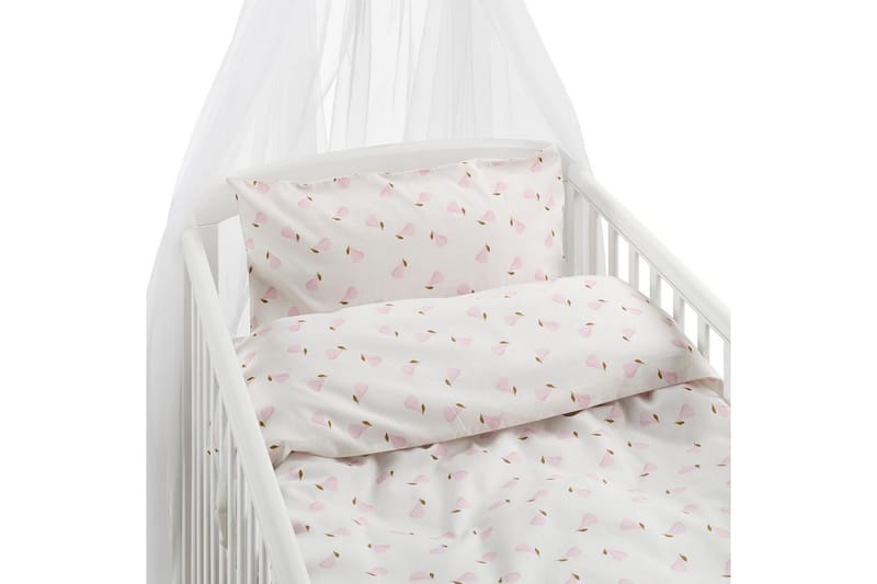 Sengesæt til Tremmeseng 2-Del Pæron Rosa, Lyserød